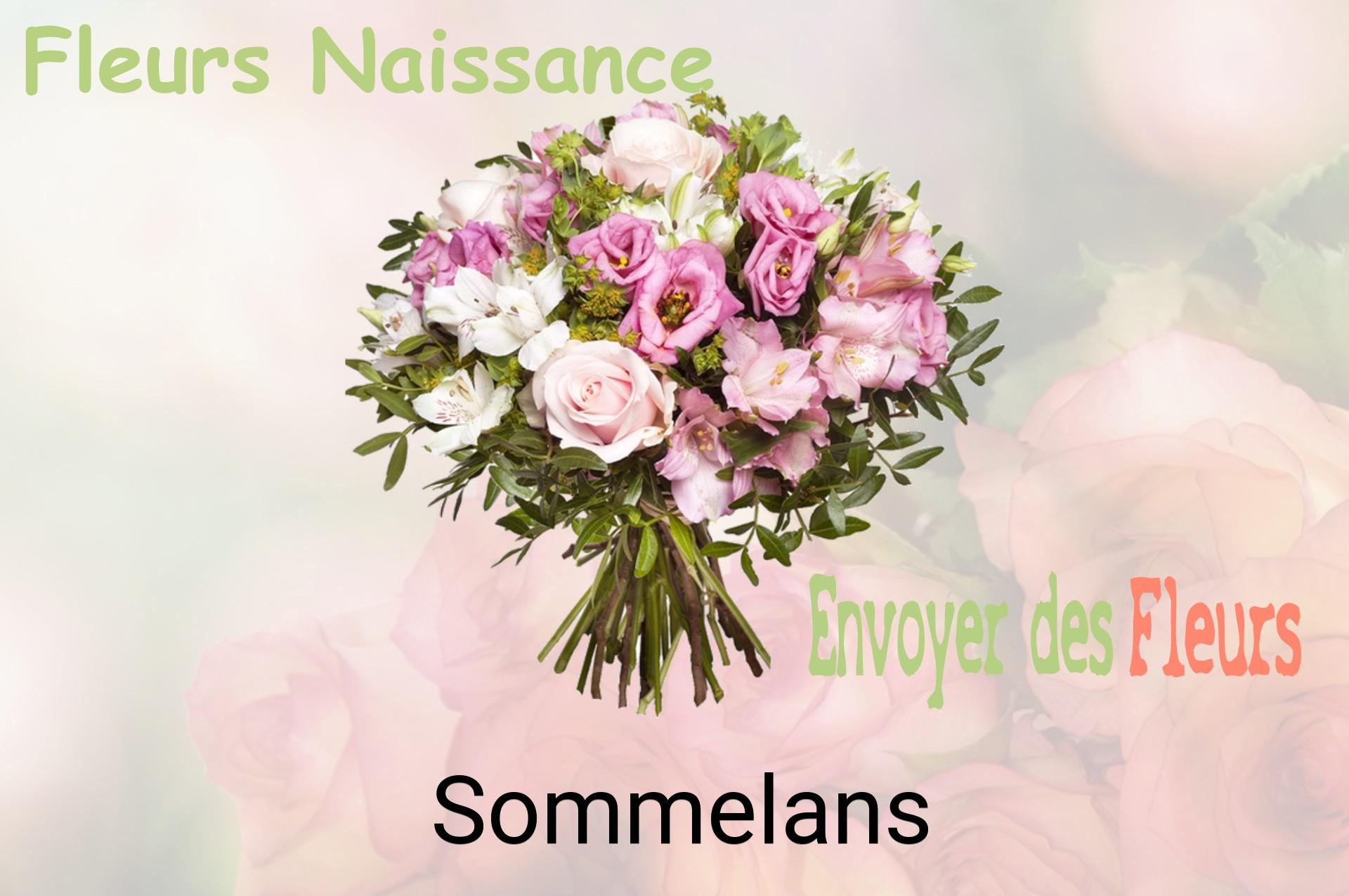Bouquet de fleurs de naissance livré à Sommelans